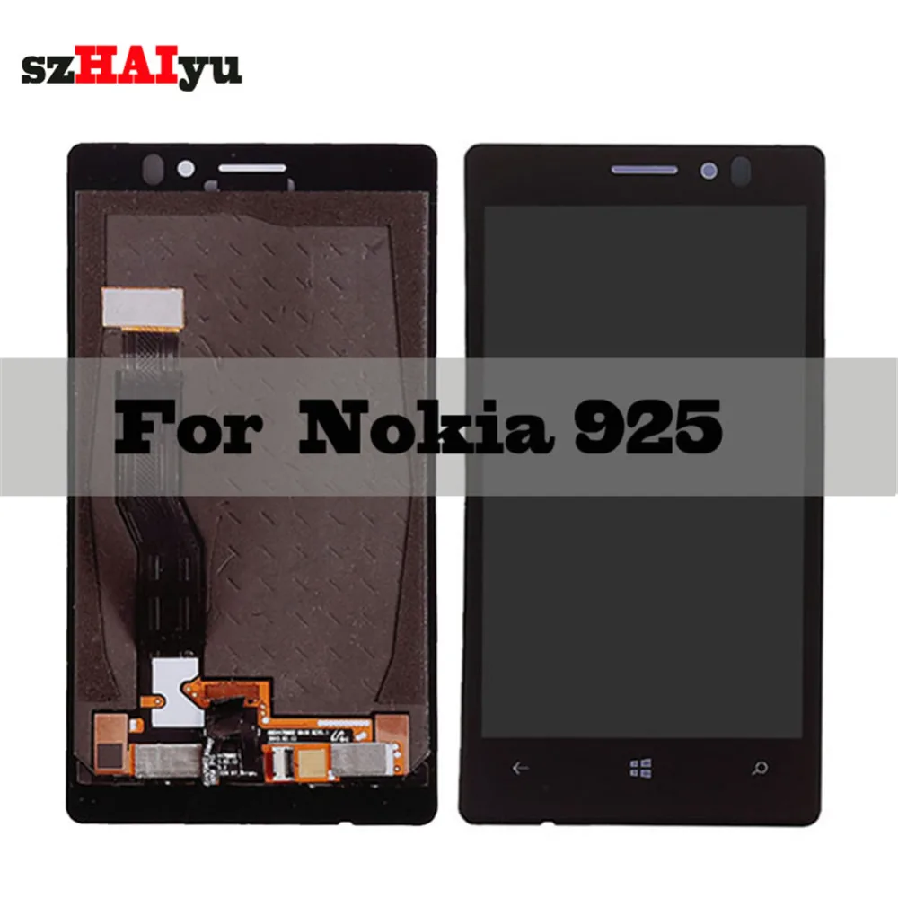 

SZHAIYU 1280x768 4.5'' LCD For Nokia Lumia 925 LCD Display Touch Screen Digitizer Panel Sensor Replacement Parts Assembly Tools