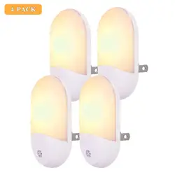 2 шт/4 шт motion Сенсор свет, E motion lite Plug in Night Lights Теплый белый Светодиодный motion-активированный Ночная коридор, ванная