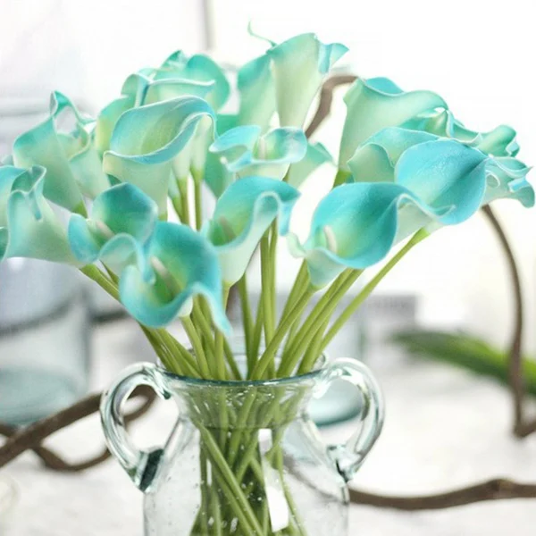 

Simulation Artificial Flower Fake Calla Lily Decoration Vivid for Wedding Home Party H99F