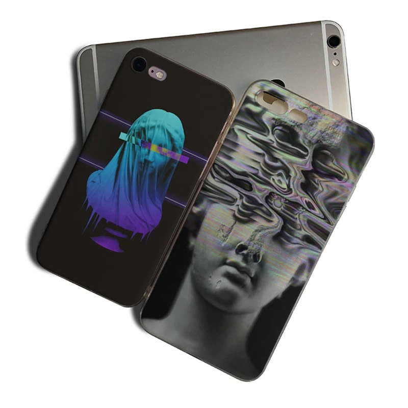 

IMIDO Art David Statue Cellphones case cover For Iphone 7 8 7PLUS 8PLUS X XS XR XSMAX 5 5S SE 6 6S 6PLUS 6S PLUS