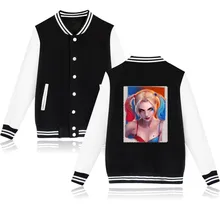 2017 Suicide Squad Harley Quinn women’s jacket Fashion female jacket Sweatshirt Gotham Love Hurts Damaged and Jacket coat XXXL