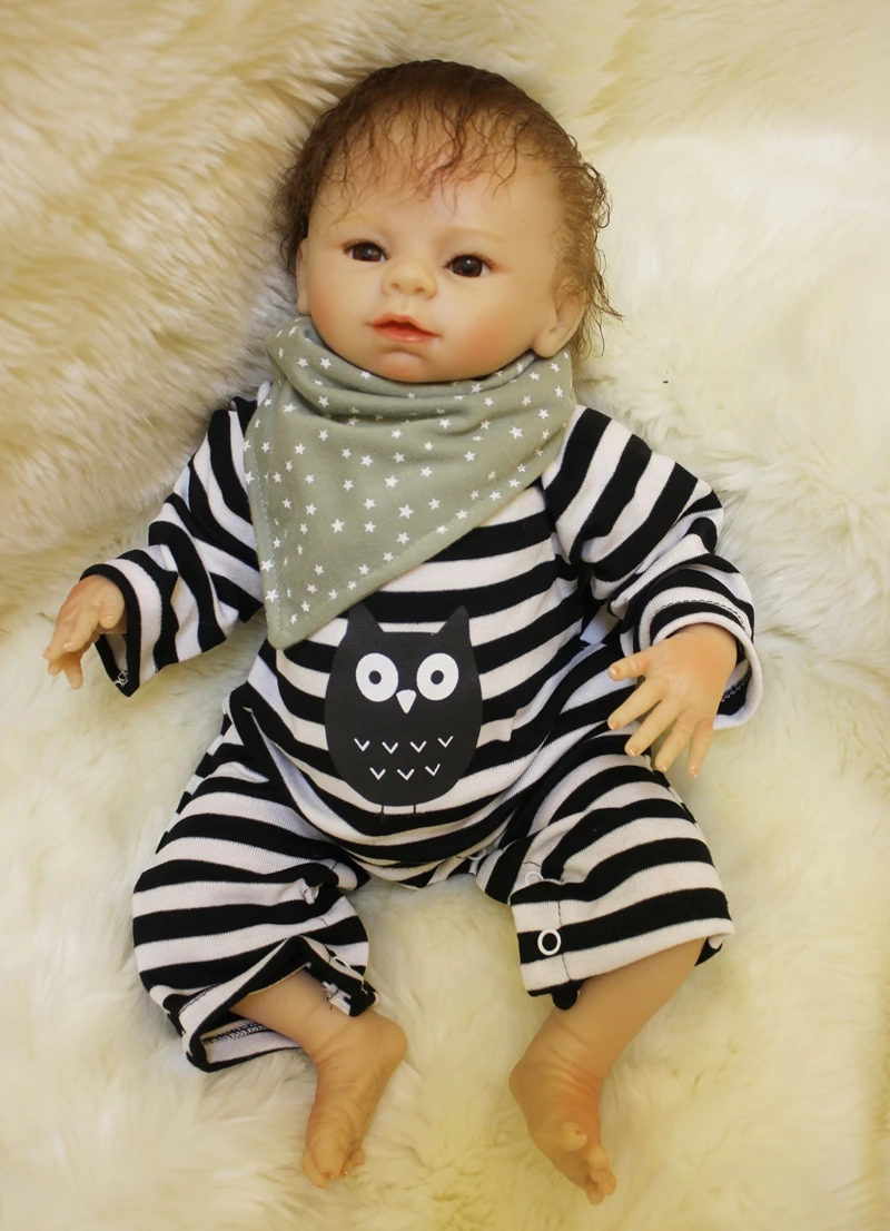 Soft Body Silicone Reborn Boy Baby Doll Toy
