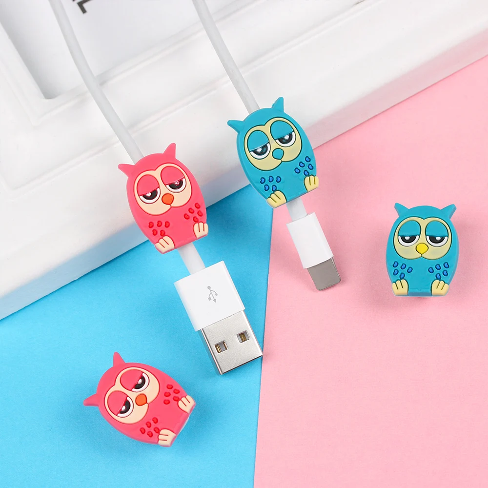 Popular 10pcs Cable Protector Bobbin Winder Data Line Case Rope Protection Spring Twine For IPhone Android USB Earphone Cover