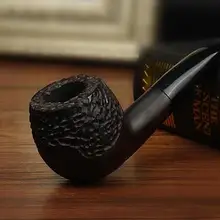 Трубка из черного дерева Китай выделенная фильтрация ведро Бриар трубы табака курительные костюмы для мужчин сигареты Деревянные трубы LH0114