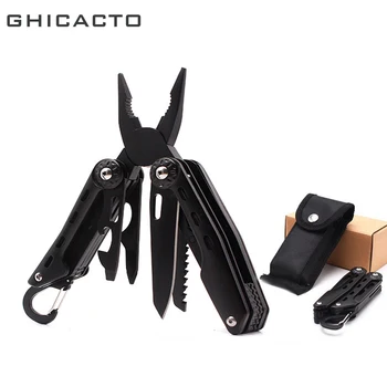 

New Multitools Folding Plier EDC Camping Fishing Multi Tools Plier Screwdriver Bits Multifunctional Tool Bat Knife Survival