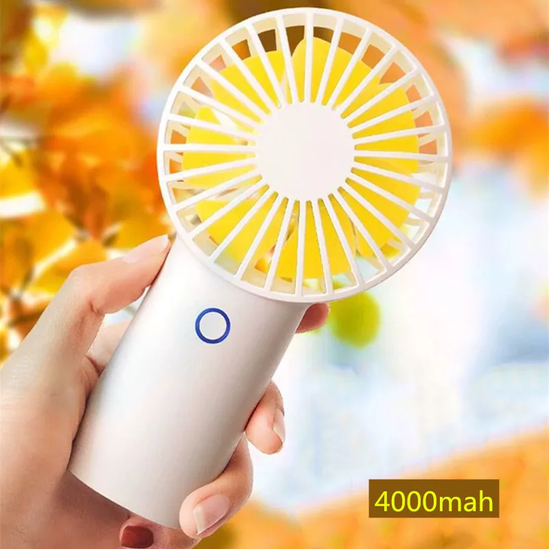 

BOMEINENG 4000mah Battery Portable Fan USB Rechargeable Mini Small Desktop Fan Air Cooler Pocket Electric Fans for Home Outdoors