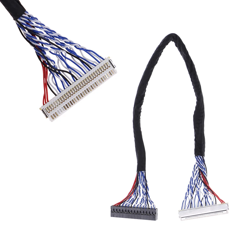 1 шт. x LVDS кабель 8 бит FIX-30 Pin 2ch для 17 19 22 26 дюймов LCD/светодиодный контроллер панели 25
