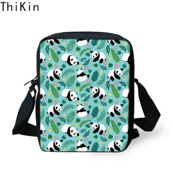 

THIKIN Kawaii Panda Pattern Mini Messenger Bag Animals Crossbody Schoolbag for Girls Shoulder Bag Handbag Children Bookbag