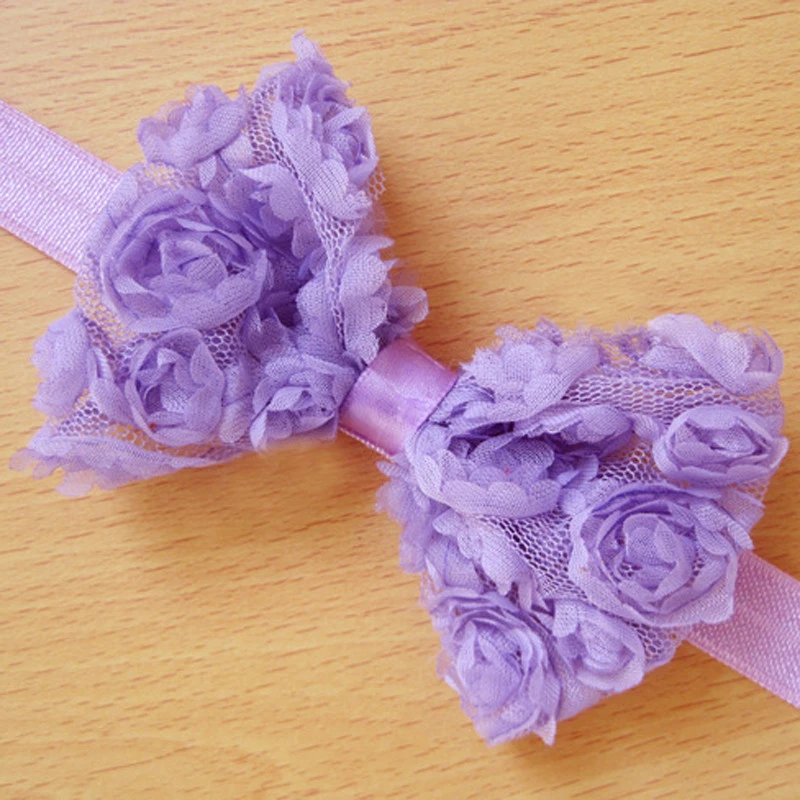 Headband For Girl 2019 Baby Girl Headbands Summer 10 PCS Baby Girls Elastic Bow Flower Hairband Photography Prop Band V16% (8)