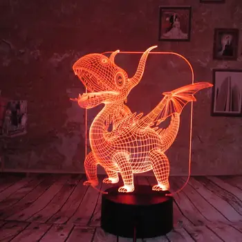 

Night Lights for Kids Dinosaur 3D Night Light Bedside Lamp 7 Colors Changing Remote Best Birthday Gifts for Boys Girls Kids Baby