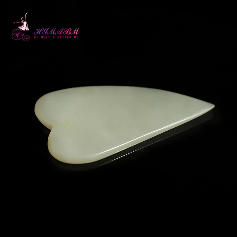 HIMABM Natural xiuyan jade guasha board massage tool facial treatment scraping tool for body for health care HIMABM Natural xiuyan jade guasha board massage tool facial treatment scraping tool for body for health care