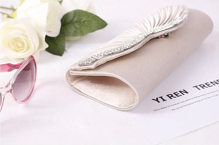 Women Rhinestone Evening Hand Bag Satin Wedding Purse Bridal Party Purse Chain Dinner Day Clutch Vintage Handbag bolsos XA308H Women Rhinestone Evening Hand Bag Satin Wedding Purse Bridal Party Purse Chain Dinner Day Clutch Vintage Handbag bolsos XA308H
