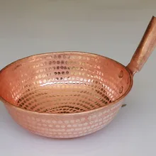 Чистая медная кастрюля фиолетовый ручной работы лапша суп горшок с столовые приборы