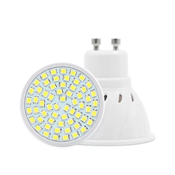 

60PCS GU10 SMD 2835 LED Spotlight Bulb 6W AC 220V Energy Save Bulbs Cool White/Warm WhiteSpotlights For Studios Plant Growth