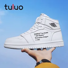 TULUO Для мужчин Скейтбординг обувь с высоким берцем Для мужчин s дышащая обувь корзина человек противоскользящие спортивная обувь/тапки Скейт-большие Размеры 39-48 скейтборд высокие кроссовки мужские