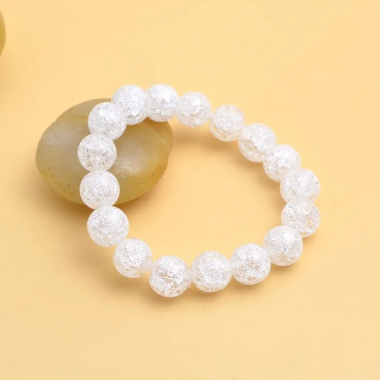 Модный Ювелирный Браслет для женщин белый кристаллический браслет-шарм браслеты и браслеты летние ювелирные изделия