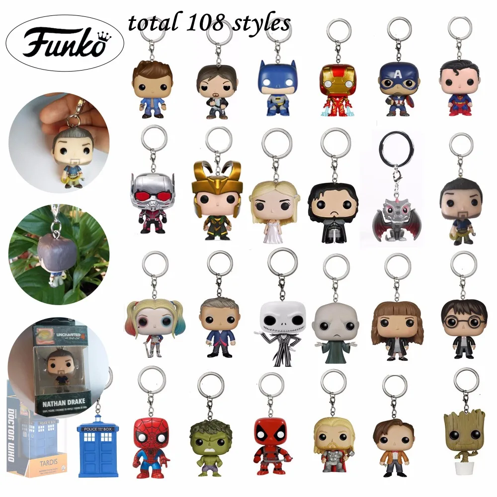 

Action Pocket Keychain Avengers Spider-man Kids Gifts Dragon Daenerys Marvel Super Hero Spiderman Deadpool Uncharted Figure Toys