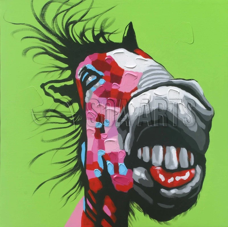 

Modern Art Animal Mule Oil Painting On Canvas For Bedroom Decoration