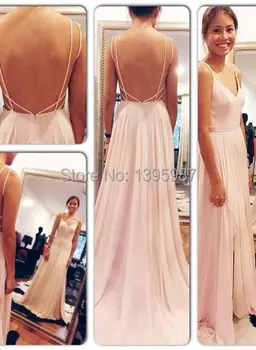 

Backless Sexy Sleeveless Evening Dresses 2015 Prom Gowns Vestidos de Festa Spaghetti Straps Floor-Length Special Occasion AX070