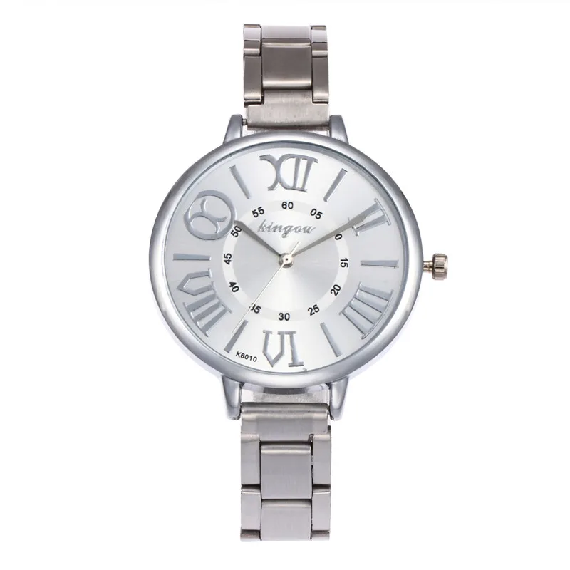 MJARTORIA Trendy Women Wrist Watches Silver Color Stainless Steel 2018 New Women's Clock Roman