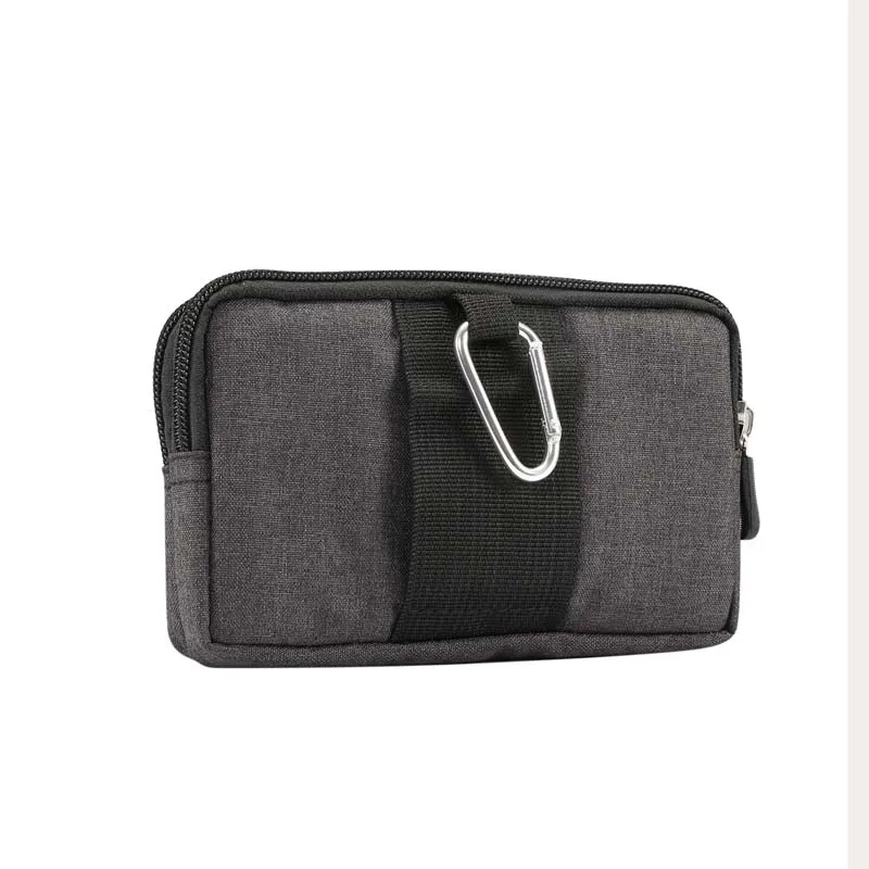 Сумка с карманами на застежке-молнии для нескольких телефонов, модель ремня с застежкой-липучкой, сумка общего назначения для смартфонов 6,4 5,5 5,2 дюймов JS0423
