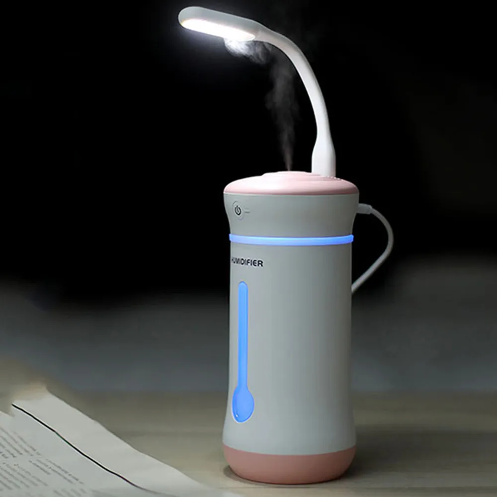 

New Mini Cup Shape Air Humidifier Mist Maker Humidifier Air Moistener Noiseless Colorful Night Light Mist Maker For Car Home