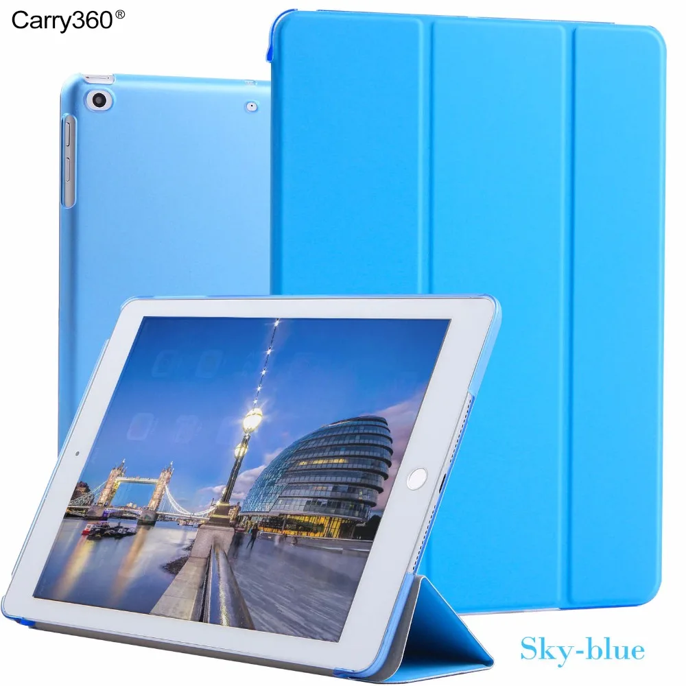 

Case for iPad 9.7 inch 2017 New Model, Carry360 PU Leather Wake Sleep Magnetic Smart Cover for iPad 2017 Case A1822 A1823