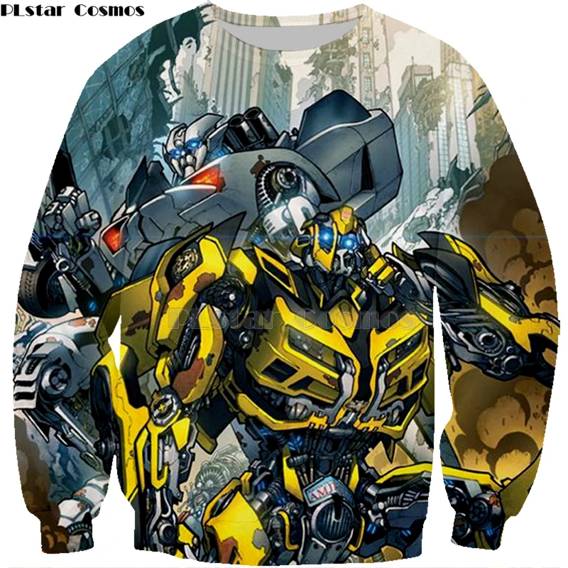 

PLstar Cosmos Movie Transformation Bumblebee Robot Car Hornet Tees 3D Print shirt/Hoodie/Sweatshirt Unisex Good Quality Tops-3