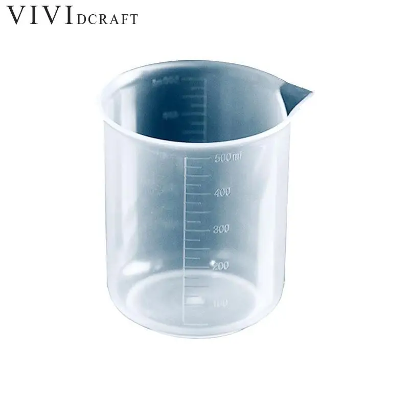 

500ml Transparent Cup Scale Plastic Cup Tools For School Teacher Lab Chemistry Experiment Cup Science education stationery Tools
