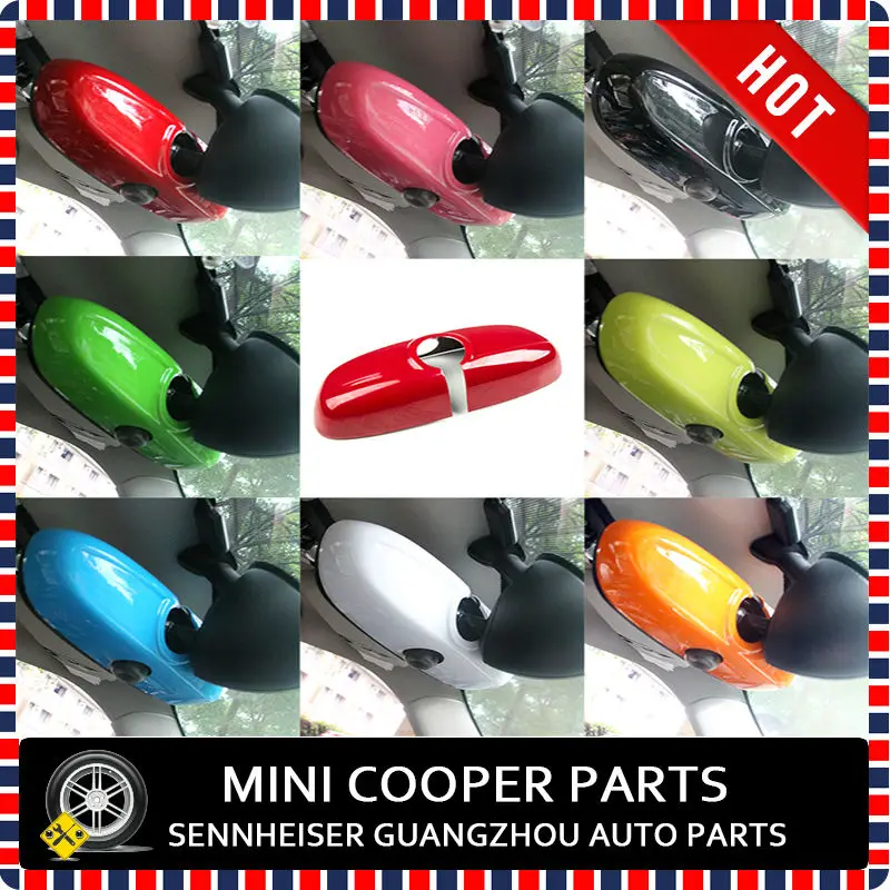Последние mini cooper ABS Материал УФ-защитой внутреннее зеркало крышка мини Рэй Стиль красного цвета для Mini cooper F56(1 шт./компл