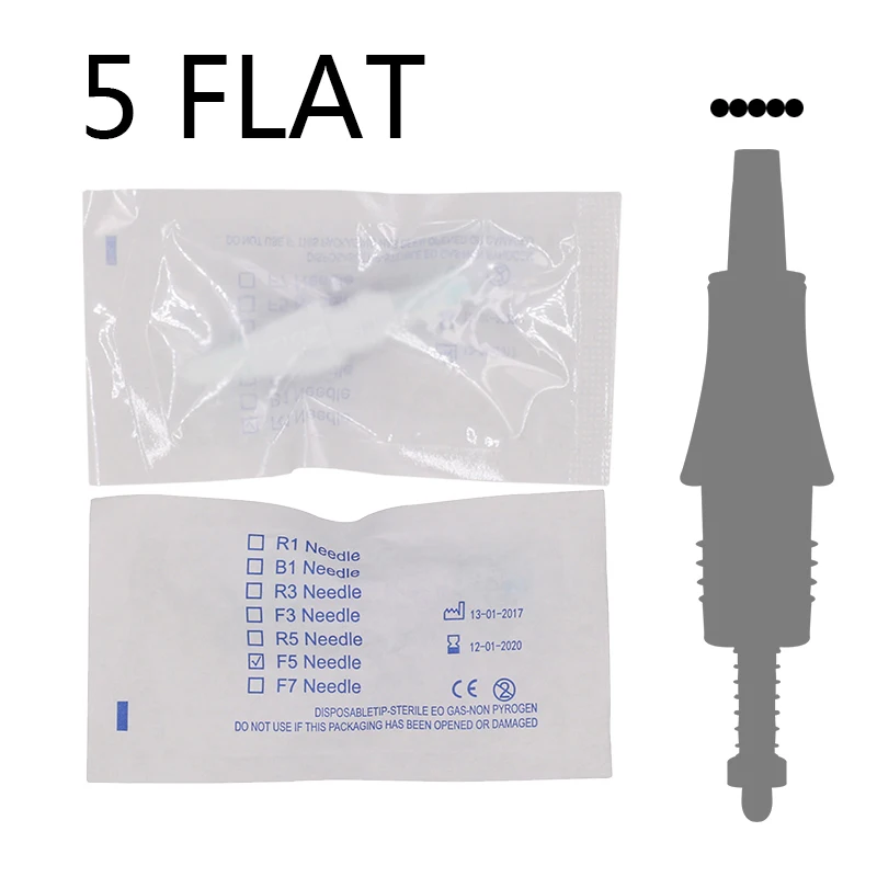 

Artmex V6 Tattoo Needles 30pcs 5 Flat 5F Sterilized Permanent Makeup Needles for V3 V6 V8 Tattoo Makeup Pen Machine Gun