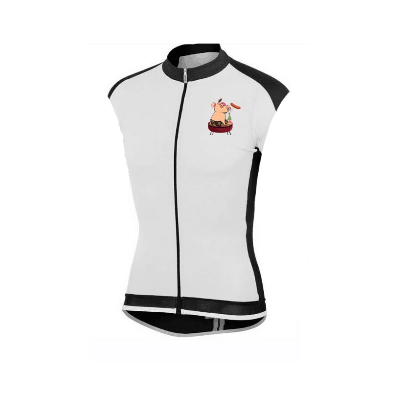 Свинья милый дизайн ropa Джерси Майо для велоспорта ciclismo велосипедная одежда велосипедная рубашка велосипедная одежда гоночная одежда задние карманы - Цвет: only vest
