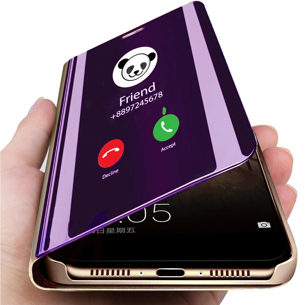 

Smart Mirror Flip Case For Xiaomi Redmi Note 7 Cover Coque Xiomi Redmi Note 7 5 6 Pro 7A 6A 4A Go S2 Note 5A Prime Stand Case