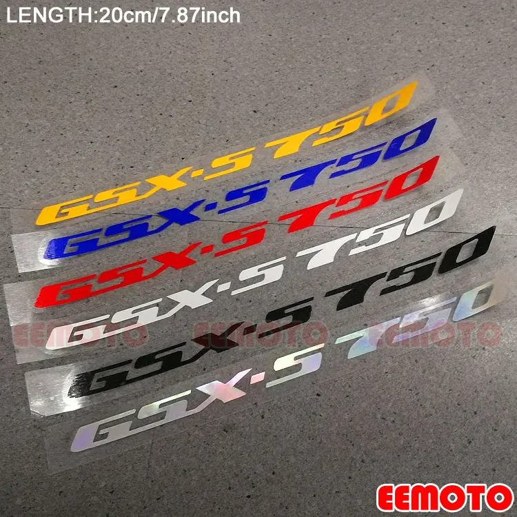 

Motorcycle body Wheel Rims Fairing Helmet Tank Pad Label red blue balck reflective Stickers Decals For SUZUKI GSX S750 GSX-S750