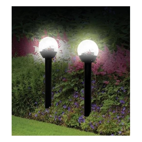 6Pcs Petite Crackle Ball Solar-Powered Landscape Light (2)