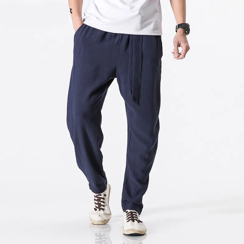 jogger linen pants