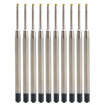 

10pcs Universal Standard Style Blue Ink 1MM Medium Nib Ball Point Pen Refills