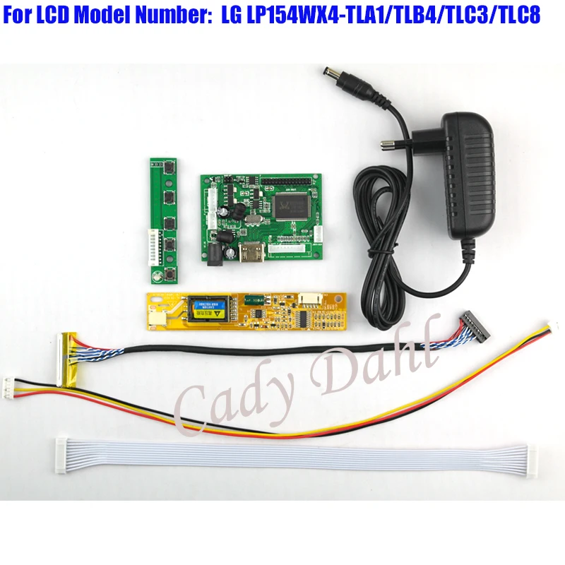 Плата контроллера HDMI + инвертор кабель 30P Lvds комплект адаптера для LP154WX4 TLA1/TLB4/TLC3/TLC8