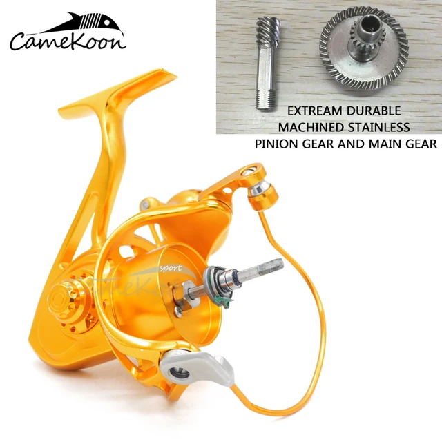 Details about / CAMEKOON WT7000 Spinning Fishing Reel Aluminum Alloy Saltwater Surf Casting Reel