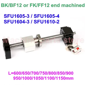 

BK12 BF12/ FK12 FF12 End machined SFU1605 -3 SFU1605-4 SFU1604 -3 SFU1610 ball screw 600 650 700 800 1000 1100 1150mm RM1605