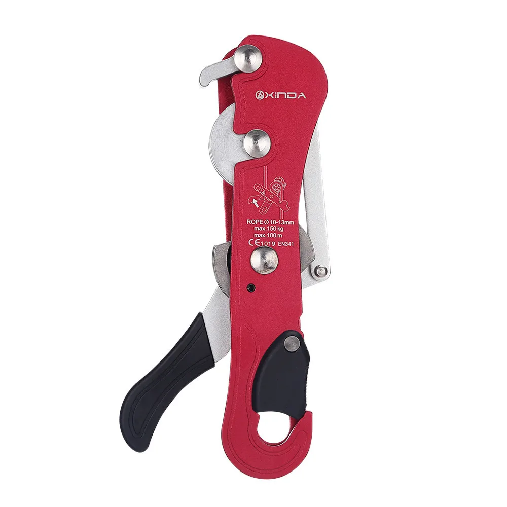

Professional Rock Climbing Handle Control Abseiling Device STOP Descender Outdoor Rappelling Antomatic Brake Decent Tool