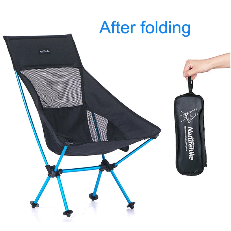 

folding beach chair ultralight folding camp chair Moon Chair Breathable mesh fishing chair 600D Oxford cloth Aluminum alloy
