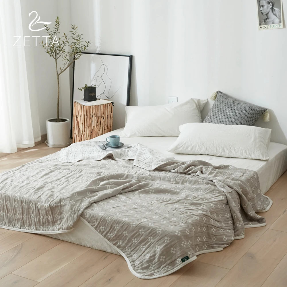 

[ZETTA] 100% CottonSummer Thin Bedspread Children And Adults Quilt Blanket Summer Quilt 0009