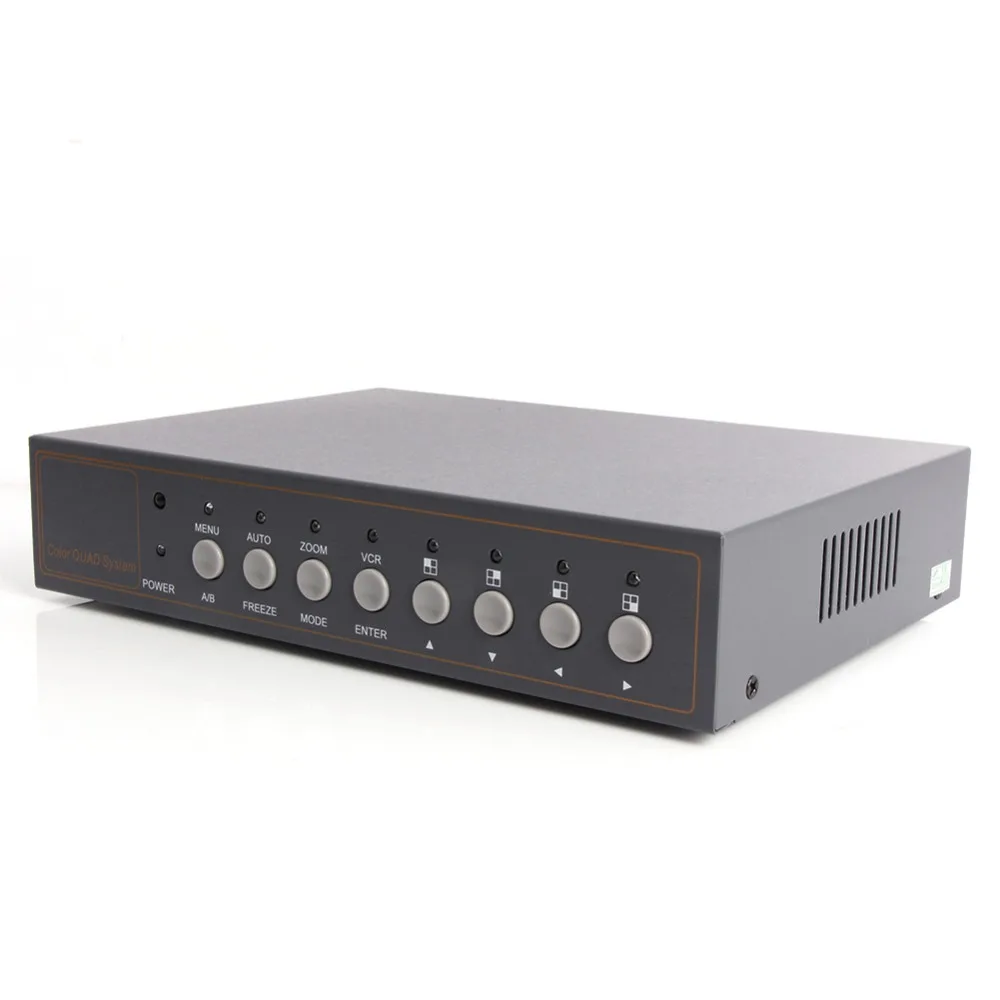 4CH Цвет видео Quad разветвитель процессор для CCTV видеонаблюдение Системы