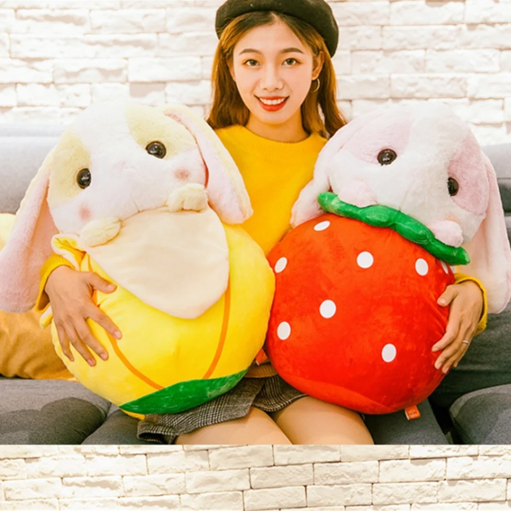 Details about   Cartoon Soft Fruit Bunny Plush Toy Big Stuffed Anime Rabbit Doll 50cm kids gifts 