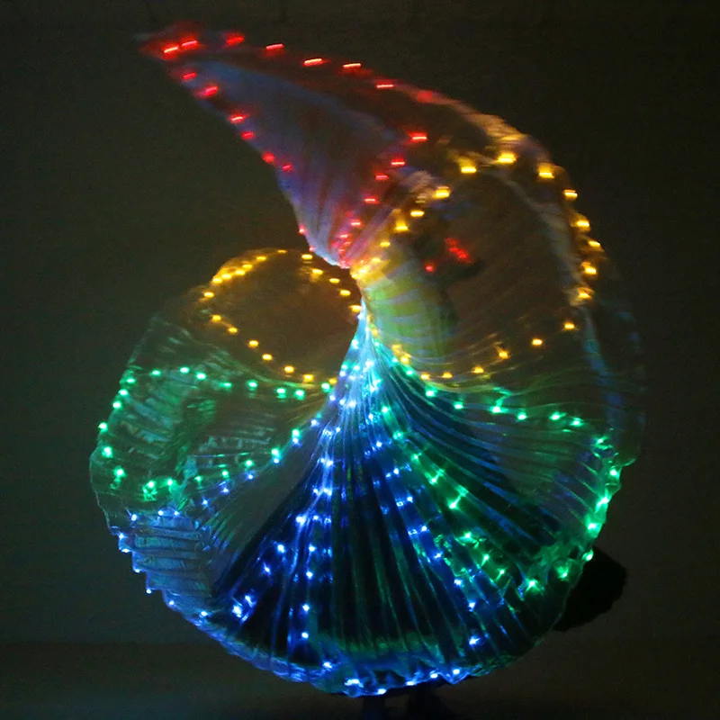  Belly Dance LED Wings Colorful Performance Costume Dance Accessories Girls LED Wings Costume LED Bu - 33043750037
