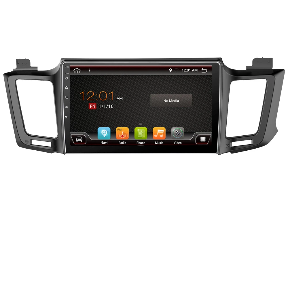 Best Eunavi 4G+32G Android 9.0 4G Car Radio Multimedia Video Audio Player WiFi Navigation GPS For Toyota RAV4 4 2013-18 Octa Core PX6 2