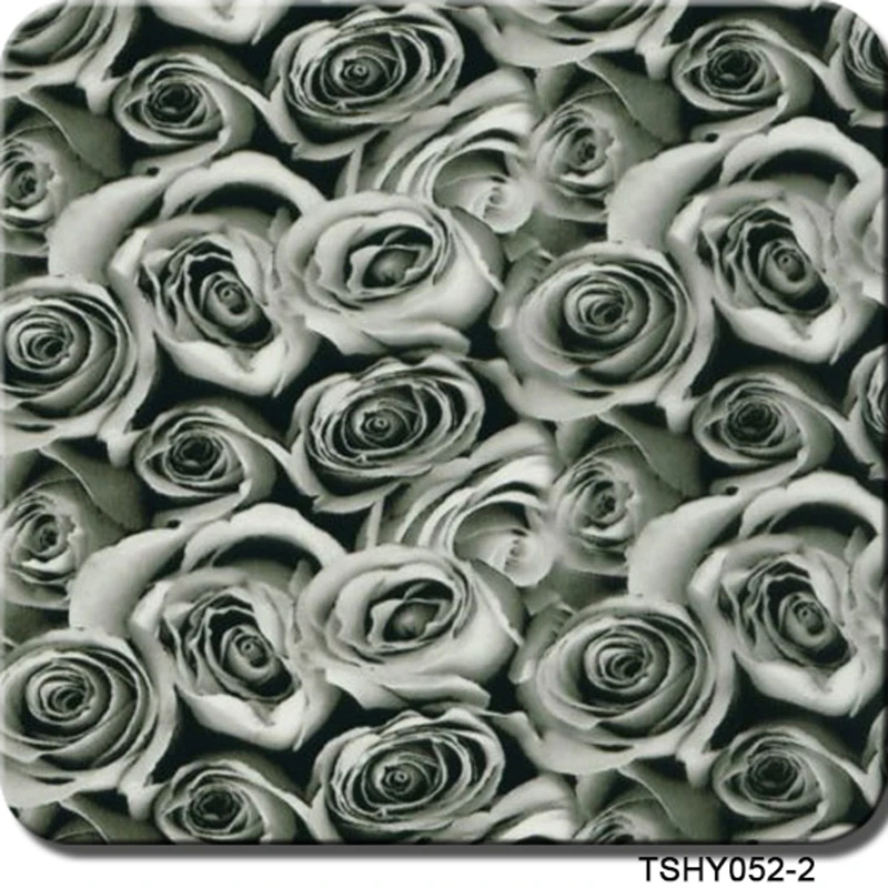 

Free shipping gray rose 0.5mX2m/10m water transfer TSHY052-2 hydrodipping film