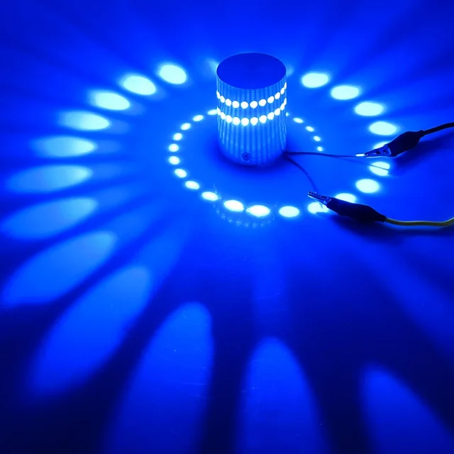 1W Blue LED Wall Light Bedroom Hall Bar Decor Fixture Lamp 100 265V