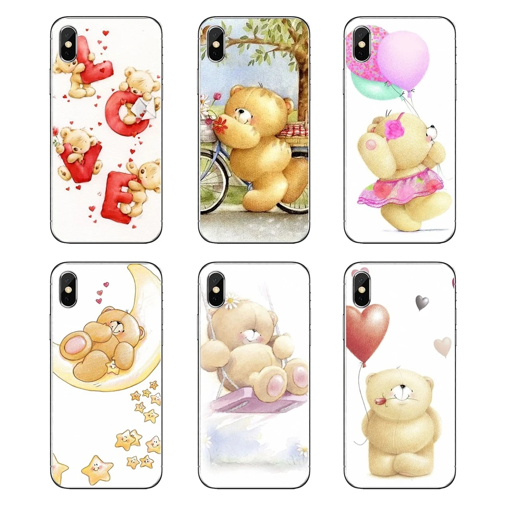 Forever Friends Bear Art Pattern For Samsung Galaxy Note 8 9 S9 S10 A8 A9 Star Lite Plus A6S A9S Soft Transparent Cases Covers |